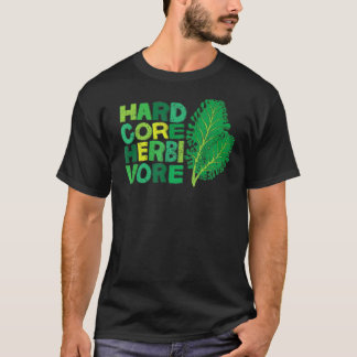 Hardcore Pflanzenfresser Pflanzenbasierter Vegetar T-Shirt