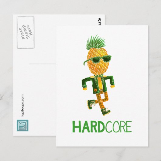 Hardcore Postkarte (Vorne/Hinten)