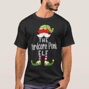 Hardcore Punk Elf Gruppe Weihnachts Pajama Party T-Shirt