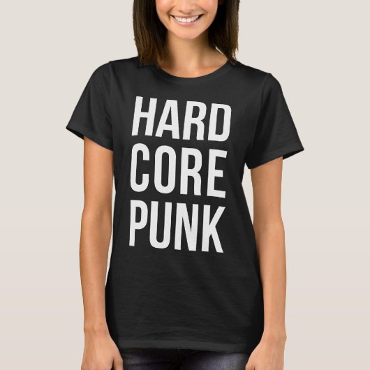 Hardcore-Punk-Fettschrift T-Shirt (Vorderseite)