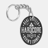 HARDCORE Real Gorilla baut Tough Alpha Male Schlüsselanhänger (Vorderseite links)