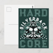 HARDCORE SILVERBACK GORILLA POSTKARTE (Vorne/Hinten)