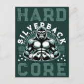 HARDCORE SILVERBACK GORILLA POSTKARTE (Vorderseite)