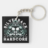 HARDCORE SILVERBACK GORILLA SCHLÜSSELANHÄNGER (Rückseite)