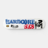 HARDCORE SK8 Skateboard, 7¾ Zoll Deck Skateboard (Horizontal)