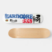 HARDCORE SK8 Skateboard, 7¾ Zoll Deck Skateboard (Horizontal)