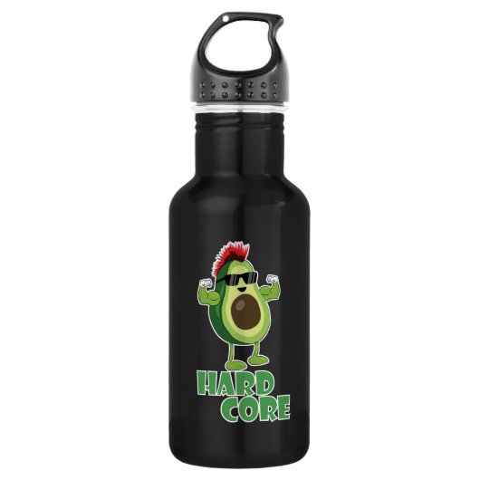 hardcore-Sonnenbrille Edelstahlflasche (Vorderseite)