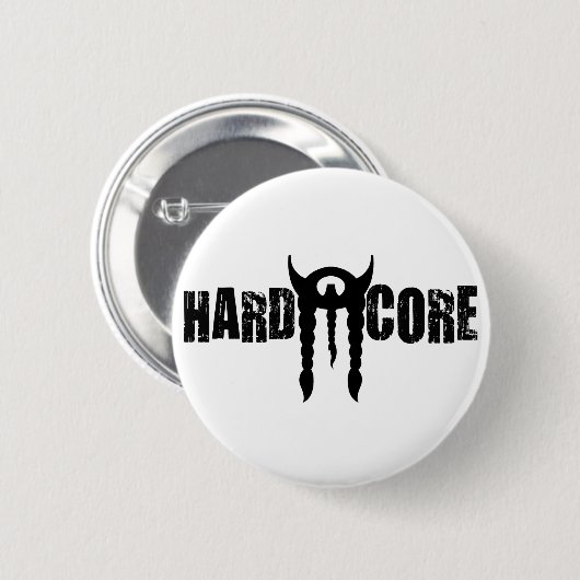 Hardcore Stache Button (Vorne & Hinten)