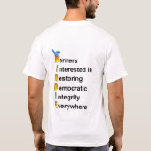 Hardcore-T - Shirt für DNC (Rückseite)