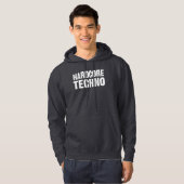 Hardcore-Techno-Logo-Design mit Distressed-Effekt Hoodie (Vorne ganz)