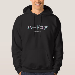 Hardcore Techno Vaporwave Ästhetik Japanischer Te Hoodie