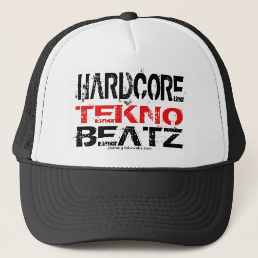 Hardcore Tekno Beatz Baseball-Hut Truckerkappe (Vorderseite)