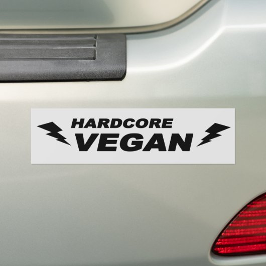 Hardcore vegan autoaufkleber (Auf Auto)
