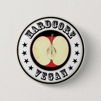 Hardcore vegan button