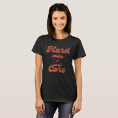 Hardcore Vegan  Roter Apfelkern T-Shirt (Vorne ganz)