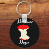 Hardcore Veganes Apple-Design Schlüsselanhänger (Vorderseite)