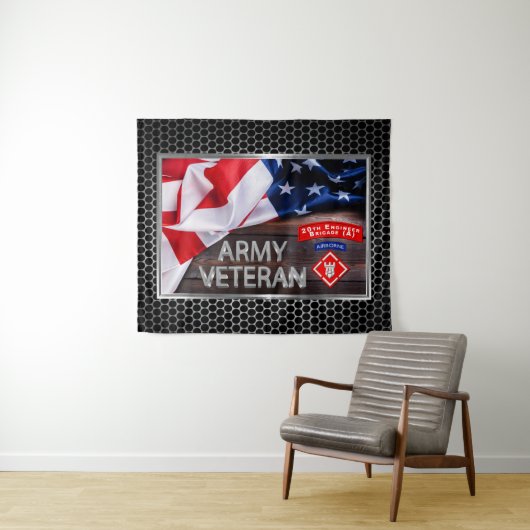 Hardcore Veteran 20. Ingenieur Brigade-Im Flugzeug Wandteppich (Beispiel (Horizontal))