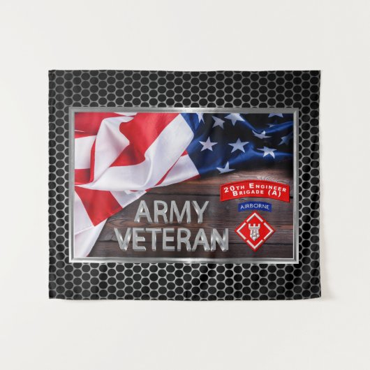 Hardcore Veteran 20. Ingenieur Brigade-Im Flugzeug Wandteppich (Vorderseite (Horizontal))