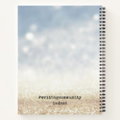 Hardcover-Kassettenheft - Glitzern Notizblock (Rückseite)