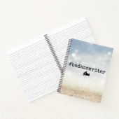 Hardcover-Kassettenheft - Glitzern Notizblock (Innenseite)