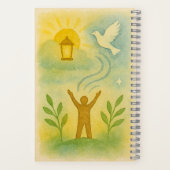 Hardcover-Notebook "Carried by Hope" Notizblock (Rückseite)