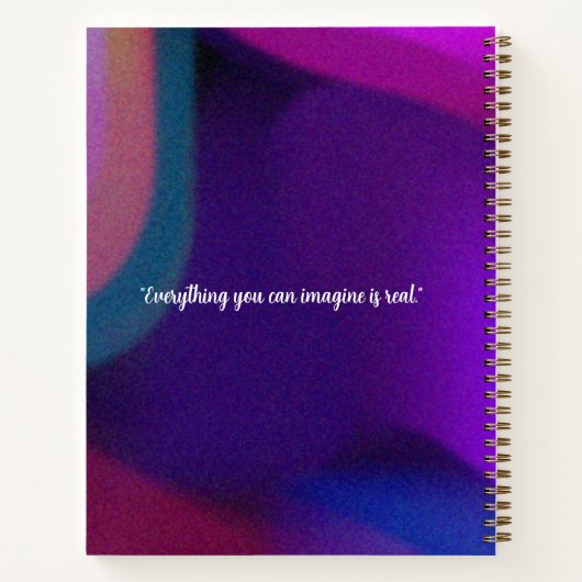 Hardcover Sketchbook with bright colors Notizblock (Rückseite)