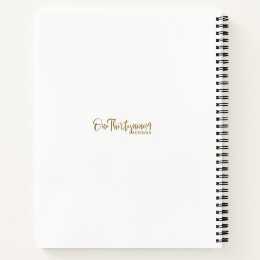 Hardcover Spiral Notebook Notizblock (Rückseite)