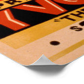 HARDEEN Magician Mentalist VAUDEVILLE Poster (Ecke)