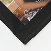 Hardest Goodbye Pet Dog Memorial 8-Photo Collage Fleecedecke (Ecke)