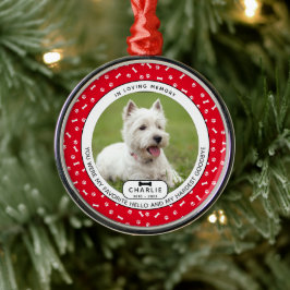 Hardest Goodbye Pet Memorial Glass Ornament