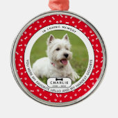 Hardest Goodbye Pet Memorial Glass Ornament (Vorne)