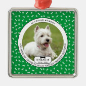 Hardest Goodbye Pet Memorial Metal Ornament (Vorne)