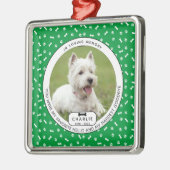 Hardest Goodbye Pet Memorial Metal Ornament (Links)