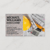 Hardhat Blueprints | Bauarchitektin Visitenkarte (Vorderseite)