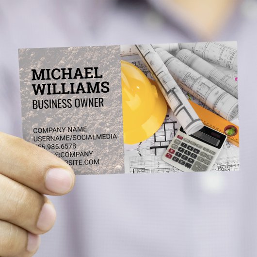 Hardhat Blueprints | Bauarchitektin Visitenkarte