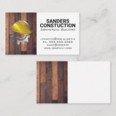 Hardhat Gear Logo | Holzplatten Visitenkarte (Vorne/Hinten)