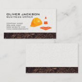 Hardhat und Baukone Visitenkarte (Vorne/Hinten)