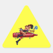 HARDHATZ DREIECKIGER AUFKLEBER (Vorderseite)