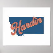 Hardin, Staat Montana Poster (Vorne)