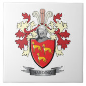 Harding-Familienwappen-Wappen Fliese (Vorderseite)
