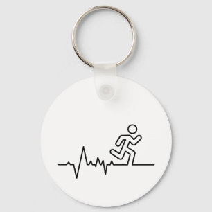 Hardlopen, Triatlon des Marathon Sport Hochzeit. Schlüsselanhänger