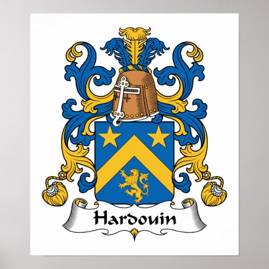 Hardouin Familienwappen Poster (Vorne)