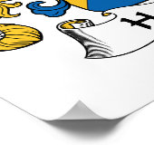 Hardouin Familienwappen Poster (Ecke)