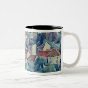 Hardricourt Dorf und Schloss Zweifarbige Tasse
