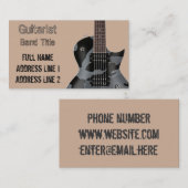 Hardrock-/Metallmusiker Visitenkarte (Vorne/Hinten)