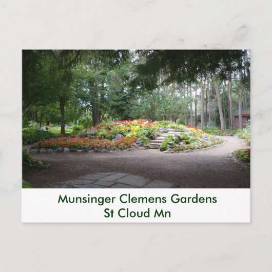 Hardscape Munsinger Garden St Cloud MN Postkarte (Vorderseite)