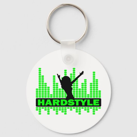Hardstyle Dancer tempo design Schlüsselanhänger (Vorderseite)
