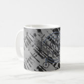 HARDSTYLE DJ - Metal Design Kaffeetasse (Vorderseite Links)