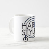 HARDSTYLE DJ - Metall-Design Kaffeetasse (Vorderseite Links)