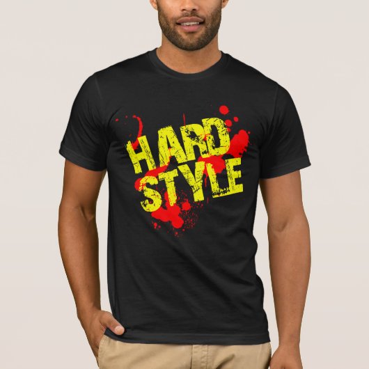 Hardstyle Farben-Spritzer T-Shirt (Vorderseite)